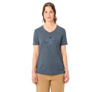 Vaude Skomer Print Iii Short Sleeve T-shirt Blue 40 Woman
