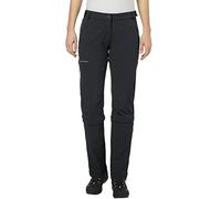 VAUDE Women Wo Farley Stretch Capri T-Zip II Zip-off Pants for Hiking - Black/Black, 38