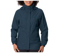 VAUDE Women's Escape Light rain jacket in blue, Waterproof Jacket Women, packable rain jacket with Hood, Climate-Friendly Windbreaker Jacket, XXL