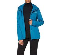 VAUDE Women's Escape Light rain jacket in blue, Waterproof Jacket Women, packable rain jacket with Hood, Climate-Friendly Windbreaker Jacket, M