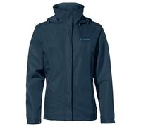 VAUDE Women's Escape Light rain jacket in blue, Waterproof Jacket Women, packable rain jacket with Hood, Climate-Friendly Windbreaker Jacket, 34