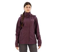 VAUDE Women's Escape Light rain jacket in purple, Waterproof Jacket Women, packable rain jacket with Hood, Climate-Friendly Windbreaker Jacket, XXL