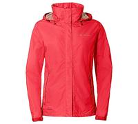 VAUDE Women's Escape Light rain jacket in red, Waterproof Jacket Women, packable rain jacket with Hood, Climate-Friendly Windbreaker Jacket, 34