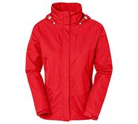 VAUDE Women's Escape Light rain jacket in red, Waterproof Jacket Women, packable rain jacket with Hood, Climate-Friendly Windbreaker Jacket, 42