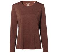 Vaude - Women's Essential L/S T-Shirt - Sport shirt size 12, brown