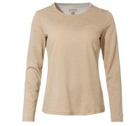 Vaude - Women's Essential L/S T-Shirt - Sport shirt size 24, sand