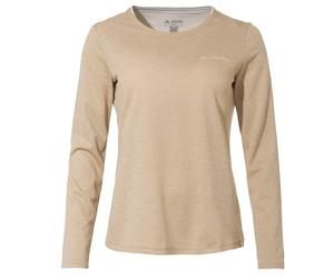 Vaude - Women's Essential L/S T-Shirt - Sport shirt size 24, sand