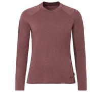 Vaude - Women's Essential Wool L/S T-Shirt - Merino shirt size 14, brown