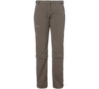 VAUDE Women's Farley Stretch Capri T-Zip II Pants - Brown/Coconut, Size 38