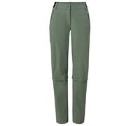 Vaude - Women's Farley Stretch Capri T-Zip Pants III - Zip-off trousers size 38 - Regular, olive