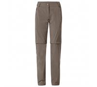 Vaude - Women's Farley Stretch Zip Off T-Zip Pants II - Walking trousers size 22 - Regular, grey/brown