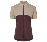 Vaude - Women's Matera Full Zip Tricot - Cycling jersey size 18, brown/sand