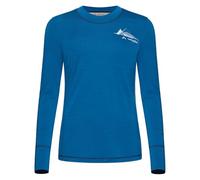 Vaude Monviso Ii Long Sleeve Base Layer Blue 34 Woman