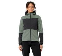 VAUDE Women's Qimsa Hooded Softshell Jacket, Agave, 38