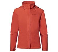 VAUDE Women's Rain Jacket Escape Bike Light hotchili, waterproof outdoor jacket, breathable biking jacket with hood, eco-friendly hiking jacket, L