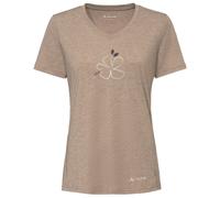 Vaude - Women's Skomer Print T-Shirt III - T-shirt size 12, sand/brown