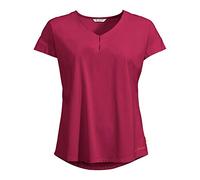 Vaude Women's Skomer V-Neck T-Shirt - Crimson Red, 34
