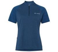 Vaude - Women's Tamaro Half Zip Shirt IV - Cycling jersey size 12, blue