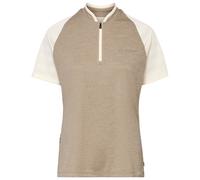 Vaude - Women's Tamaro Half Zip Shirt IV - Cycling jersey size 14, sand