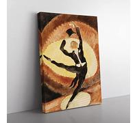 Vaudeville Male Dancer By Charles Demuth Classic Painting Canvas Wall Art Print Ready to Hang, Framed Picture for Living Room Bedroom Home Office Décor, 76x50 cm (30x20 Inch)