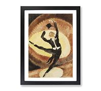 Vaudeville Male Dancer By Charles Demuth Classic Painting Framed Print | A2 Black Framed Wall Art | Ready to Hang | Classic Historical Picture | Living Room Bedroom Lounge Office