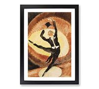Vaudeville Male Dancer by Charles Demuth Framed Print | A2 Black Framed Wall Art | Ready to Hang | Modern Nature Picture | Living Room Bedroom Lounge Office