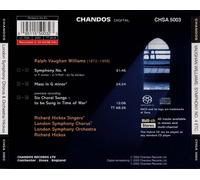 VAUGHAN WILLIAMS: SYMPHONY NO. 4; MASS IN G MINOR; 6 CHORAL SONGS NEW CD