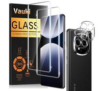 Vauki 2+2 Tempered Glass for Xiaomi Redmi Note 14 Pro 5G/Poco X7 5G + Camera Screen Protector, Anti-Scratch, 9H Hardness, Ultra Resistant, Ultra Clear, Bubble Free, Screen Protection, Clear