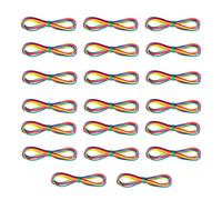 Vauki Pack of 20 Finger Twist, Rainbow Thread Game, Flexible Thread Game, Finger Twist Game, for Children's Birthday Party Bags, Advent, Christmas School Cone Gift