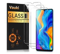 Vauki Pack of 3 Tempered Glass for Huawei P30 Lite 6.15 Inches Anti-Scratch Film, 9H Hardness, Ultra Resistant, Ultra Clear, Bubble Free, Screen Protection, Clear