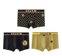 VAUKM Men's Luxury Magnetic Breathable Briefs, Magnetic Energetic Massage Underwear, Soft Comfortable Underwear Boxer Briefs, Quick Dry Golden Underwears, Improving Male Power (D,M)