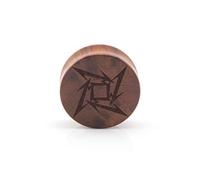 Vault 101 Limited 10mm Metallica Wood Ear Plug - Laser Engraved