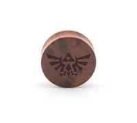 Vault 101 Limited 14mm Legend of Zelda Triforce Wood Ear Plug - Laser Engraved