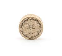 Vault 101 Limited 26mm Lord of The Rings (Ring Script + Tree of Gondor) Bamboo Wood Ear Plug - Laser Engraved