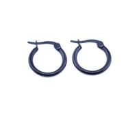 Vault 101 Limited Black - Leverback Hoop Earrings - 10mm