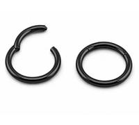 Vault 101 Limited HINGED Segment Ring - Black - 1.2mm x 10mm