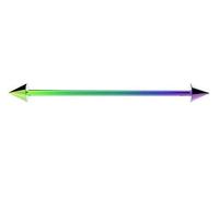 Vault 101 Limited Rainbow Industrial Scaffold Barbell Ear Piercing Bar - 316L Surgical Steel with Cone Ends - 16G (1.2mm) / 14G (1.6mm) Multiple Lengths 32mm-42mm (1.6mm (14G) x 42mm x 5mm (Cones))