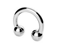 Vault 101 Limited Surgical Steel Horseshoe Bar - Lip Nose Septum Ear Ring Various (1.6mm/14g, 8 MM)
