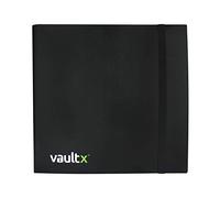 Vault X 12 Pocket Trading Card Strap Binder, 480 cards, Standard, 20 Side-Loading Pages, Folder for Collectible Card Games, Sports, TCG (Black)