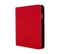 Vault X 12 Pocket Trading Card Zip Binder - 480 cards, Premium Exo-Tec Album Material, 20 Side-Loading Pages, Folder for Collectible Card Games, Sports, TCG (Red)