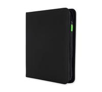 Vault X 12 Pocket Trading Card Zip Binder, 480 cards, Premium Exo-Tec Album Material, 20 Side-Loading Pages, Folder for Collectible Card Games, Sports, TCG (Black)