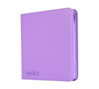 Vault X 12 Pocket Trading Card Zip Binder - 480 cards, Premium Exo-Tec Album Material, 20 Side-Loading Pages, Folder for Collectible Card Games, Sports, TCG (Purple)