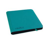 Vault X 12 XL Pocket Trading Card Zip Binder - 624 cards, Premium Exo-Tec Album Material, 26 Side-Loading Pages, Folder for Collectible Card Games, Sports, TCG (Teal)