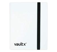 Vault X 4 Pocket Trading Card Strap Binder, 160 cards, Standard, 20 Side-Loading Pages, Folder for Collectible Card Games, Sports, TCG (White)