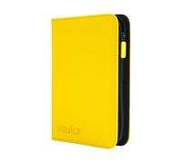 Vault X 4 Pocket Trading Card Zip Binder, 160 cards, Premium Exo-Tec Album Material, 20 Side-Loading Pages, Folder for Collectible Card Games, Sports, TCG (Yellow)