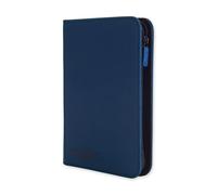Vault X 4 Pocket Trading Card Zip Binder, 160 cards, Premium Exo-Tec Album Material, 20 Side-Loading Pages, Folder for Collectible Card Games, Sports, TCG (Blue)
