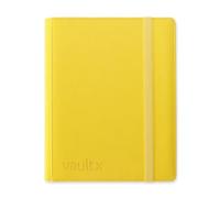 Vault X 9 Pocket Trading Card Strap Binder, 360 Cards, Premium Exo-Tec Album Material, 20 Side-Loading Pages, Folder for Collectible Games, Sports, TCG (Yellow)