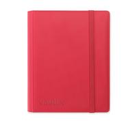 Vault X 9 Pocket Trading Card Strap Binder, 360 Cards, Premium Exo-Tec Album Material, 20 Side-Loading Pages, Folder for Collectible Games, Sports, TCG (Red)