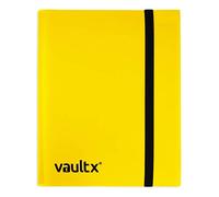 Vault X 9 Pocket Trading Card Strap Binder, 360 cards, Standard, 20 Side-Loading Pages, Folder for Collectible Card Games, Sports, TCG (Yellow)