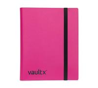 Vault X 9 Pocket Trading Card Strap Binder, 360 cards, Standard, 20 Side-Loading Pages, Folder for Collectible Card Games, Sports, TCG (Pink)